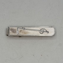 Vintage Anson Sterling Silver Tone Tie Bar Clasp Tie Tack Polo Mallet - £27.12 GBP
