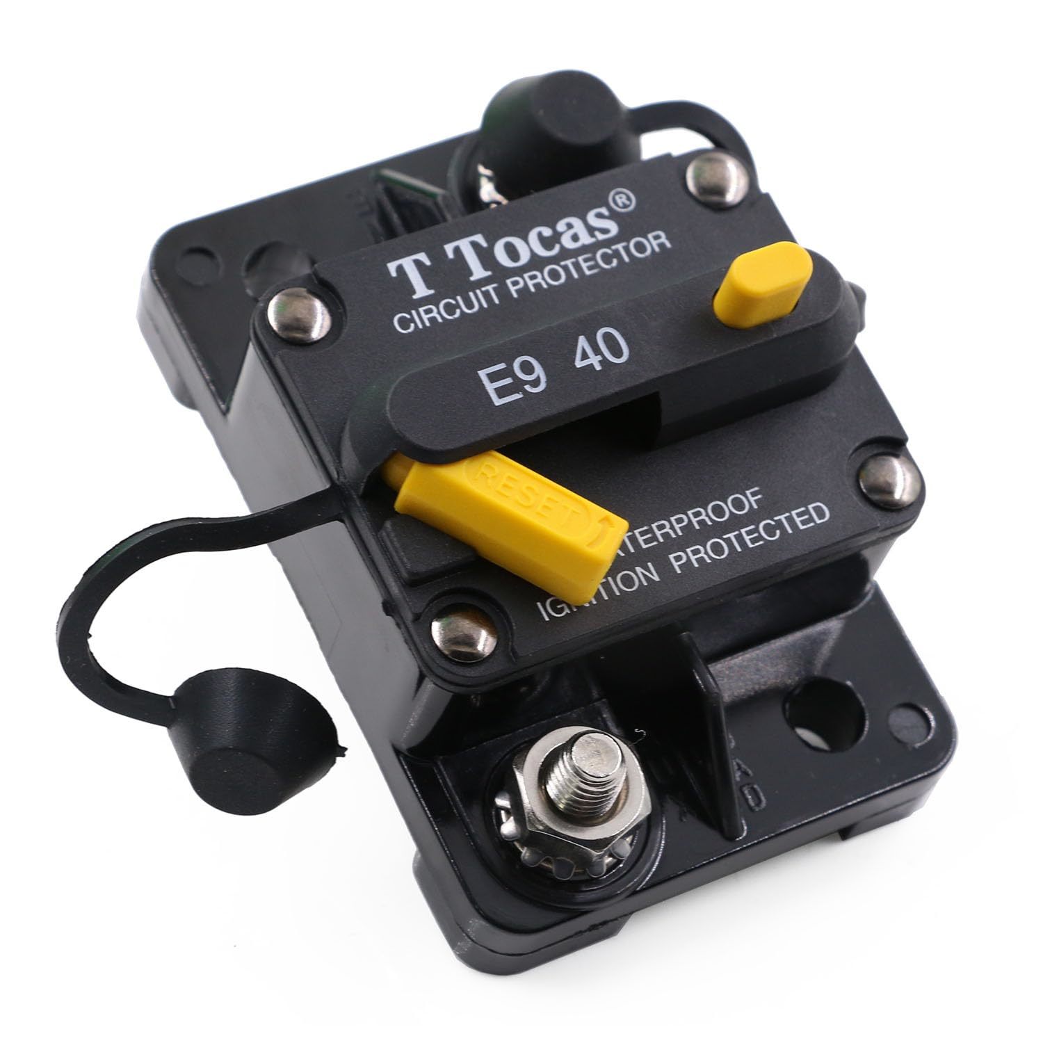 40 Amp Manual Reset Circuit Breaker - Waterproof Dc 12V-48V, Type Iii Pr... - $35.99