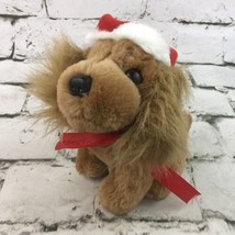 Vintage 1987 Isotoner Cocker Spaniel Christmas Plush Puppy Dog Santa Hat... - £11.68 GBP