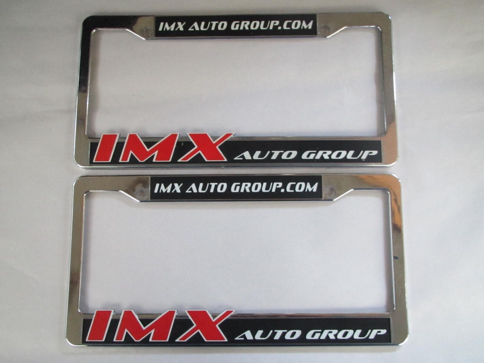 Pair of 2X  IMX Auto Group License Plate Frame Dealership Plastic - $17.60