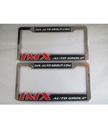 Pair of 2X  IMX Auto Group License Plate Frame Dealership Plastic - €15,37 EUR