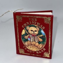 1984 Kurt Adler Christmas Teddy Bear Elizabeth Marraffino Mini Book Orna... - £7.86 GBP