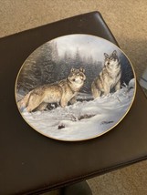 Rosemary Millette Broken Silence Wolves Wild Wings Collectors Plate - £15.69 GBP