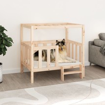 Dog Bed 105.5x83.5x100 cm Solid Wood Pine - £70.37 GBP