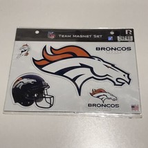 Denver Broncos Team Magnets (5) NFL Multi Die Cut Sheet Auto Home Football - $8.99