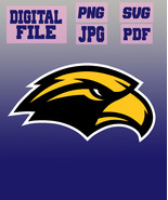 png/svg/pdf/jpg Southern Miss University of Southern Mississippi football golden - $2.99