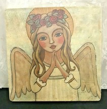 Gifts of Faith Angel Plaque 7.5&quot; x 7.5&quot; Laminated Wood Print - $308.46 MXN