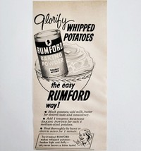1956 Rumford Baking Powder Advertisement Double Acting Vintage Cooking D... - $19.99