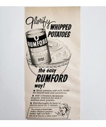 1956 Rumford Baking Powder Advertisement Double Acting Vintage Cooking D... - €17,22 EUR