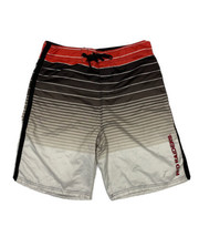 CSS Men Size 33 (Measure 31x9) Gray Striped Texas Tech Red Raiders Board Shorts - £4.95 GBP