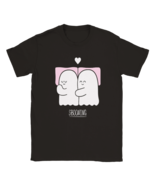 Kawaii funny ghost t shirt boo Halloween tee shirt valentine valentine&#39;s... - $40.75 CAD