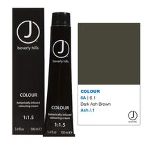 J Beverly Hills COLOUR Botanically Infused Hair Color Cream  - 6A 6.1 Dark Ash B
