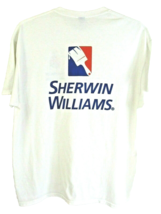 Shirwin Williams Men&#39;s XL 50/50 DryBlend T-Shirt in White - $13.86