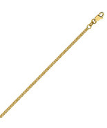 14K Solid Gold Simple Chain Ankle Bracelet Anklet -Yellow 9&quot;-10&quot; Adjustable - £245.51 GBP