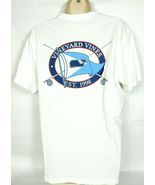 Vineyard Vines Women&#39;s Graphic T-Shirt XS Whale Logo Flag Solid White Cr... - $26.98 CAD