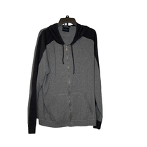 Lucky Brand Full Zip Sweatshirt Jacket Size XXL Grays Hooded Coolmax Cotton  - £31.13 GBP