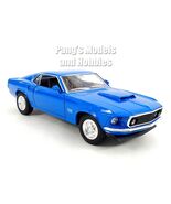 1969 Ford Mustang Boss 429 1/24 Diecast Metal Model by Welly - BLUE - $546.25 MXN