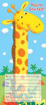 Jungle Buddies Invitations (8) - Birthday Party Supplies - $1.30