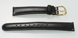 Arizona Jean Co Unisex Acero Inoxidable Cuero Negro Repuesto Correa Reloj 18mm - £3.97 GBP