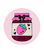 Novelty Food Enamel Pin: Strawberry Jam - $236.97 MXN