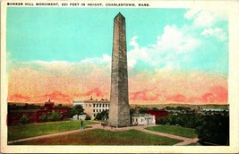Bunker Hill Monument Boston Massachusetts MA  UNP WB Postcard B10 - £3.06 GBP