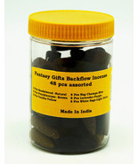 Backflow Incense Cones 48 Pc Assorted Jar Nag Champa Vanilla Sandalwood - $23.00 CAD