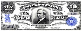 Currency Bank Note Poster -  US $10.00 Dollar (1908) - Canvas Poster 10&quot;... - $19.99