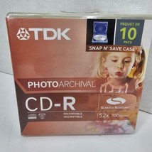 TDK Photo archival Scratch Resistant CD-R 10-Pack - $17.41