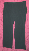 Womens Classic Liz Claiborne Brand Black Striped Causal Pants size 16 / ... - $15.85