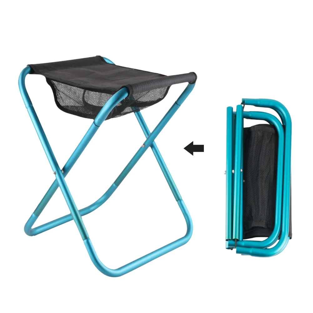 Camping Chair Portable Lightweight Travel Folding Stool Outdoor Storage Box - £29.65 GBP