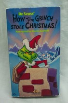 Vintage Dr. Seuss&#39; How The Grinch Stole Christmas Vhs Video 1966 - £11.74 GBP