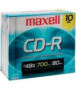 Maxell 622860/648210 700MB 80-Minute CD-Rs (10 pk) - $50.81