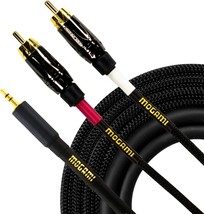 Mogami Gold 3.5-2Rca-15 Stereo Audio Y-Adapter Cable, 3.5Mm Trs Plug To, 15 Foot - £92.71 GBP