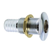 Perko 1-1/8&quot; Thru-Hull Fitting 035006ADPC for Hose - Chrome Bronze - Made in USA - £38.55 GBP