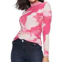 Nine West Pink Cloud Mock Neck Jersey Knit Top Long Sleeve Pink Cream Women XXL - £10.79 GBP