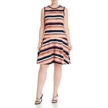MICHAEL Michael Kors Womens Orange Striped Casual Dress Plus 1X - £69.98 GBP