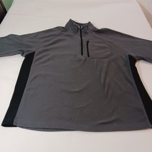 Starter RM34403 Men's Gray 1/4 Zip Long Sleeve Pullover Sweatshirt Size XL image 9