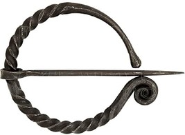 NauticalMart Medieval Tenar Penannular Cloak Pin Black - £23.18 GBP