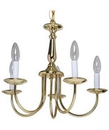 Boston Harbor RF01 5-Light Brass Williamsburg Chandelier - NIB - Free Sh... - £31.94 GBP