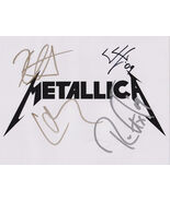 Metallica FULLY SIGNED 8" x 10" Photo + COA Lifetime Guarantee - $16,533.97 MXN