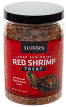 Flukers Sun-Dried Large Red Shrimp Treat 20 oz (4 x 5 oz) Flukers Sun-Dr... - £35.52 GBP