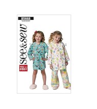 Butterick See and Sew Sewing Pattern 5668 Nightshirt and Pants Girls Size 3-12 - £7.02 GBP