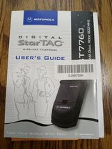 Motorola Digital StarTAC Wireless Telephone Users Guide ST7760 - $34.53