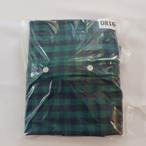 Saddlebred Button-Down Collar Men's Green & Blue Cotton Check Shirt Size S image 15