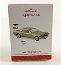 Hallmark Keepsake Ford 50 Years Christmas Ornament Gold 1965 Ford Mustang 2014 - £43.97 GBP