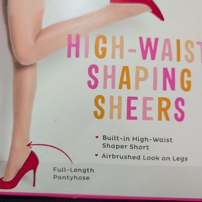 Assets by Spanx Nude High Waist Shaping Sheers Sz 4 Pantyhose New #269B Item image 5