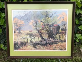 Al Dempster Original Modern Abstract Landscape Lithograph Disney Artist - £783.13 GBP