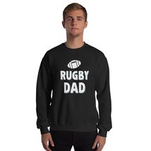 Rugby Dad, Funny Gift For Dad Unisex Sweatshirt Black - $26.45+