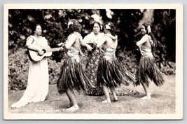 Hula Dancers Hawaii RPPC c1940s Postcard G22 - £11.95 GBP