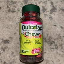 Dulcolax Chewy Fruit Bites, Saline Laxative, Cherry Berry (30ct) Cramp-Free - £16.51 GBP